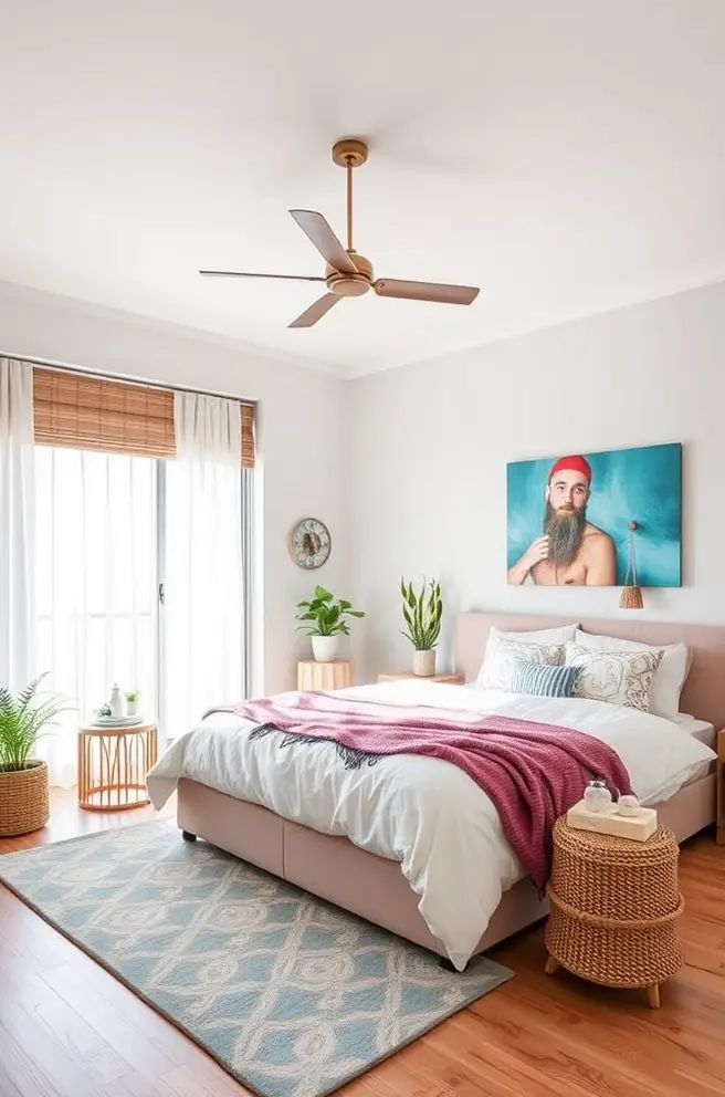 Vibrant Modern Bedroom Idea that Bring the Outside In