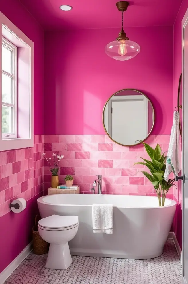 Vibrant bathroom remodel Idea to brighten your space