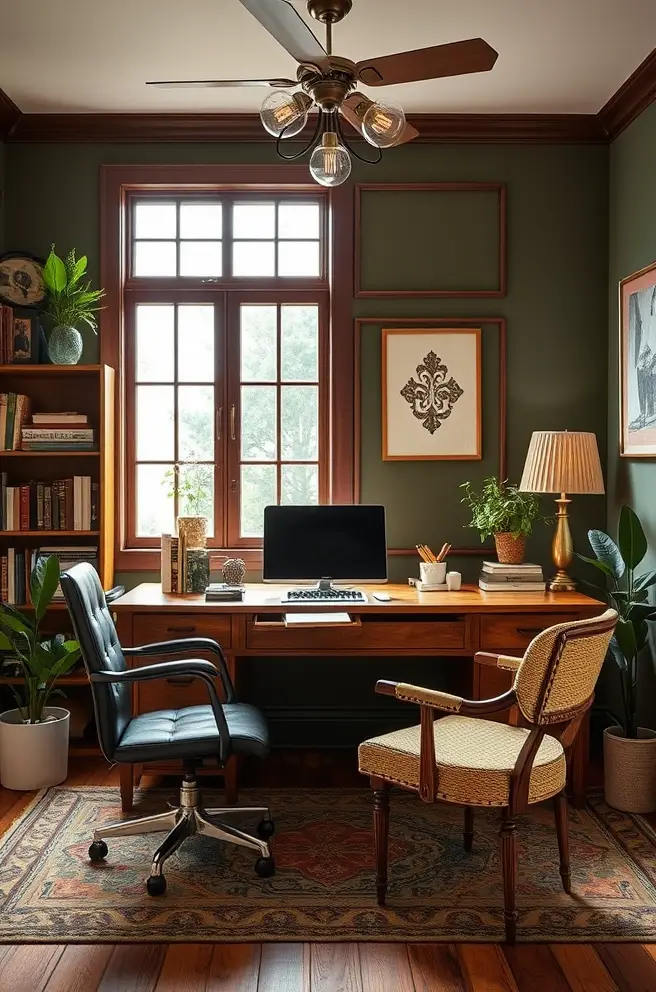 12 Inspiring Home Office Ideas for a Stylish Workspace 8 Vintage Home Office Idea that Celebrate Timeless Design