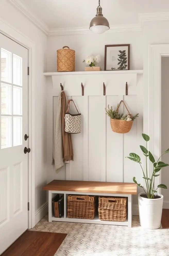 Vintage Mudroom Idea for a Charming and Timeless Appeal