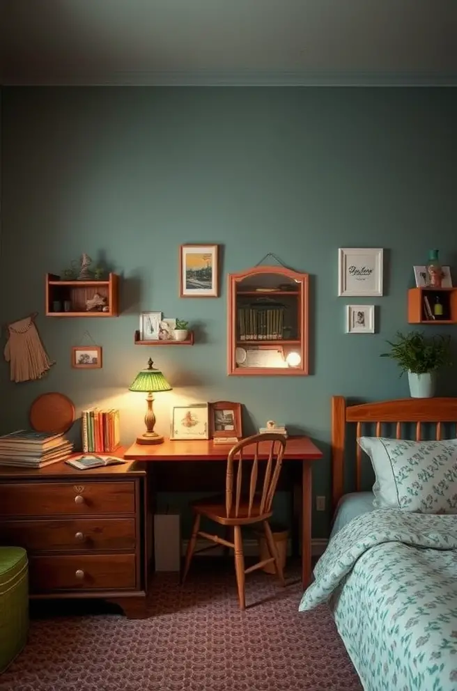 Vintage Teen Bedroom Idea with a Nostalgic Touch