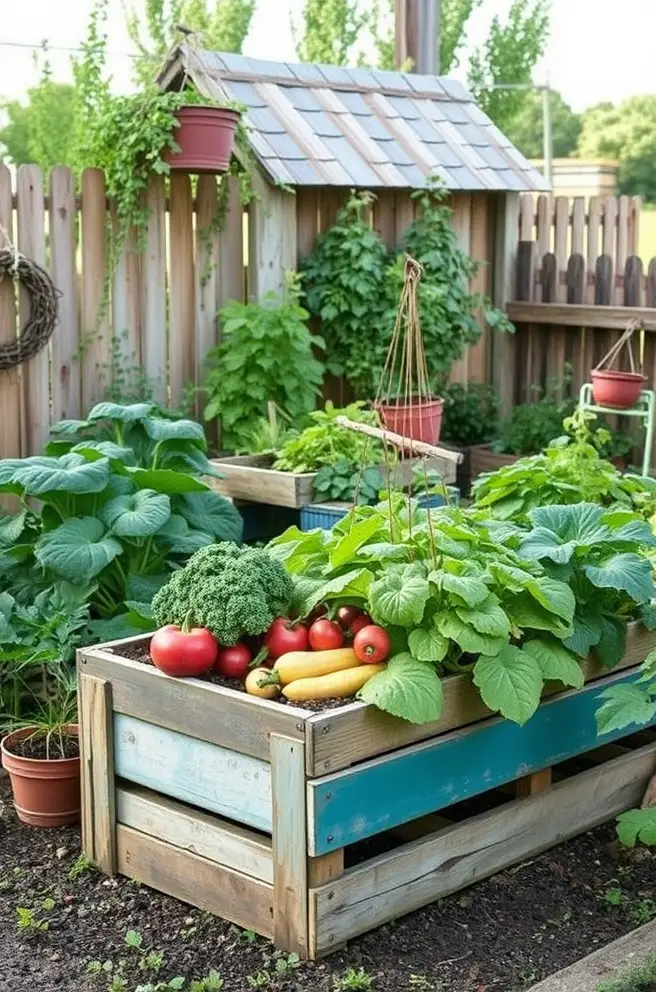 Vintage Vegetable Garden Idea to Add Character to Your Home
