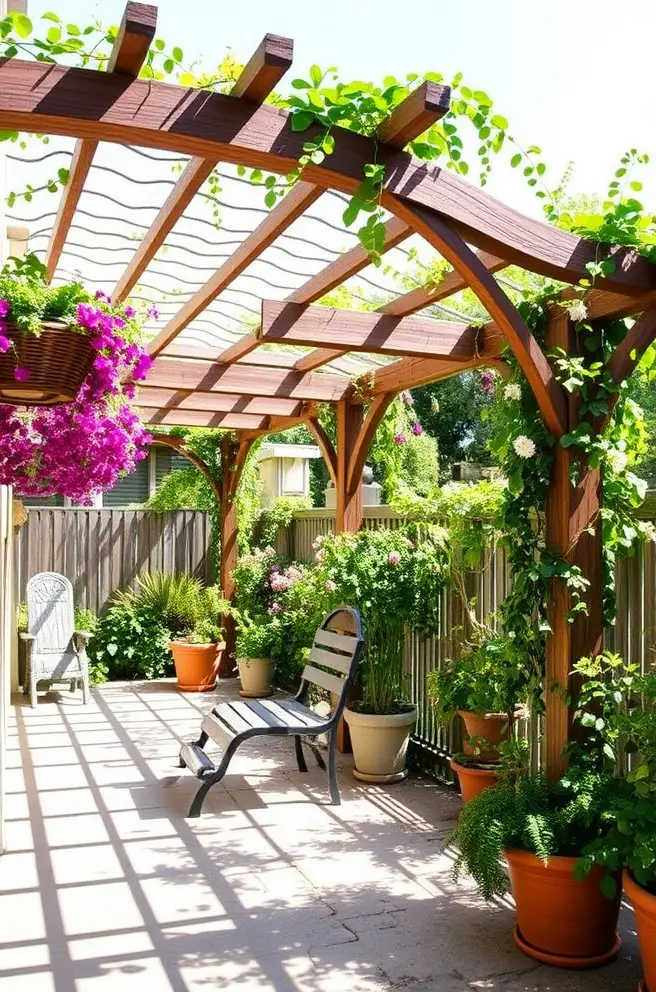 Whimsical Pergola Idea to Add Personality to Your Home