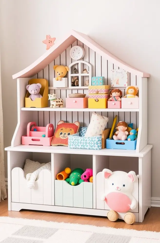 Whimsical toy storage Idea to add charm to your child's space